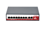 Коммутатор Sarmatt SR-PS0821GBL PoE, 10 LAN-портов, 2 uplink, 8 PoE-портов