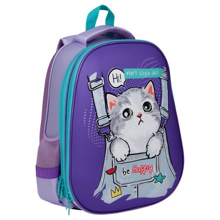 Ранец Спейс School Friend Kitten 39*30*18см 800гр, с анатомической спинкой, пенал, мешок