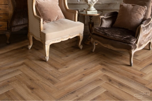 Кварц-винил SPC Vinilam VinilPol Herringbone 7 мм Паркет Франческо 1.355 м2