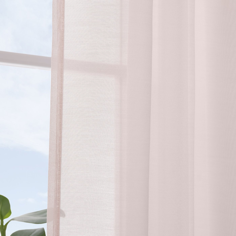 IKEA STENFRÖ  (ИКЕА СТЕНФРЁ)  -  Тюль, 1 шт. - розовый/на ленте 300x300 см