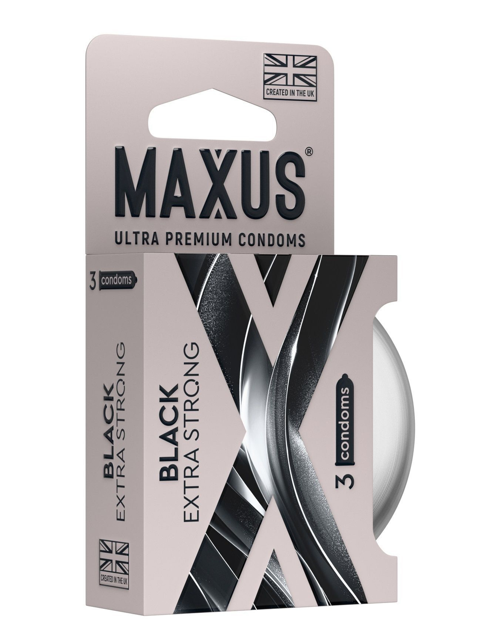 Презервативы MAXUS Extra Strong утолщенные №3 (черные) 7783mx