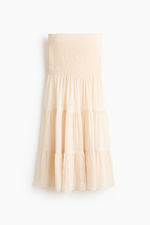 Шифоновая юбка макси со сборками - H&M