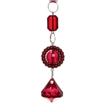 Подвеска «Бриллианты» 11 см, Рубин