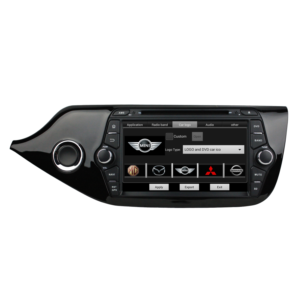 Установочный комплект для KIA Ceed II 2012+ (рамка глянец)  KUBERG KD-8055-P30