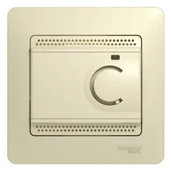 Терморегулятор электронный для теплого пола с датчиком Systeme Electric Glossa Бежевый GSL000238