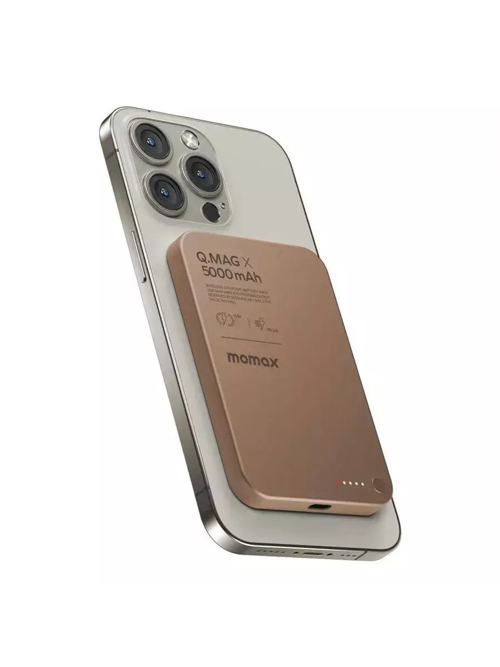 Внешняя АКБ Momax 1-Power Q.Pass MagSafe 15W 5000mAh