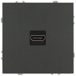 Розетка ЭРА Galaxy 15-3114-06 HDMI IP20 графит | Эра Galaxy