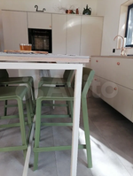 Стул пластиковый полубарный, Nardi Trill Stool Mini, агава