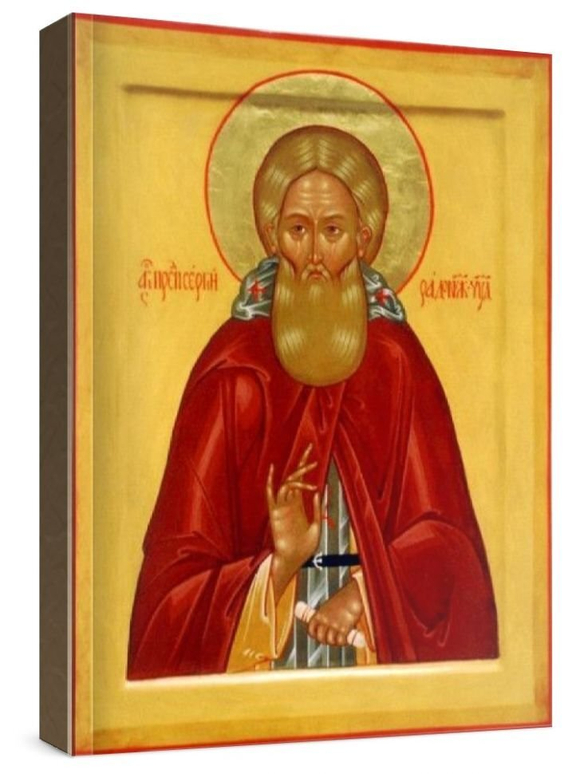 Сергий Радонежский (рукописная икона)