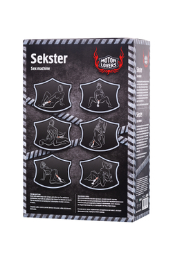 Секс-машина Sekster, MotorLovers, ABS, белая, 29 см