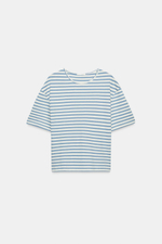 ФУТБОЛКА В ПОЛОСКУ С КОРОТКИМИ РУКАВАМИ — ZARA