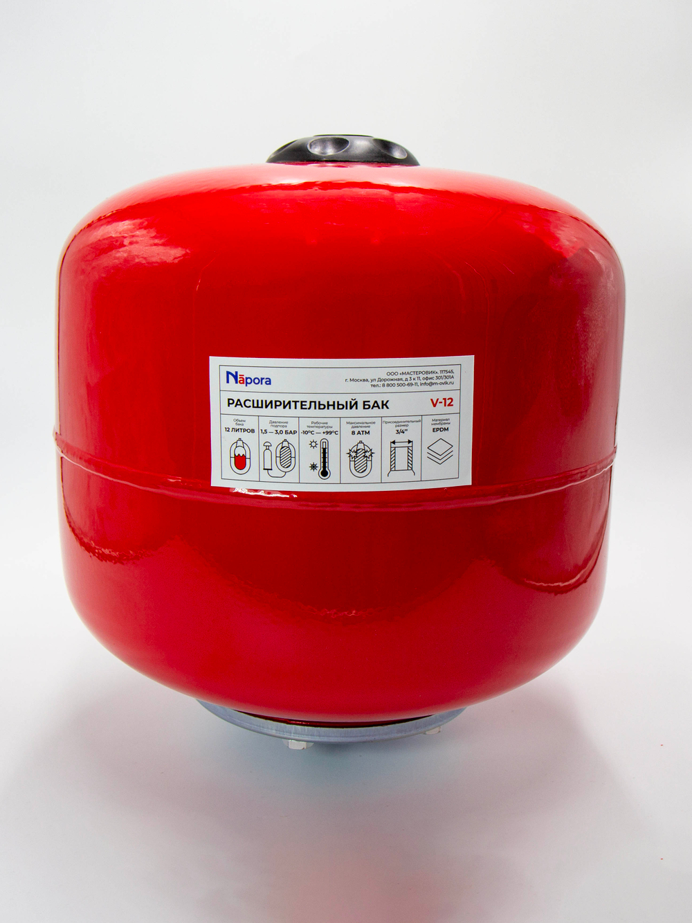 Расширительный бак вертикальный Napora 12 л (V-12 RED)