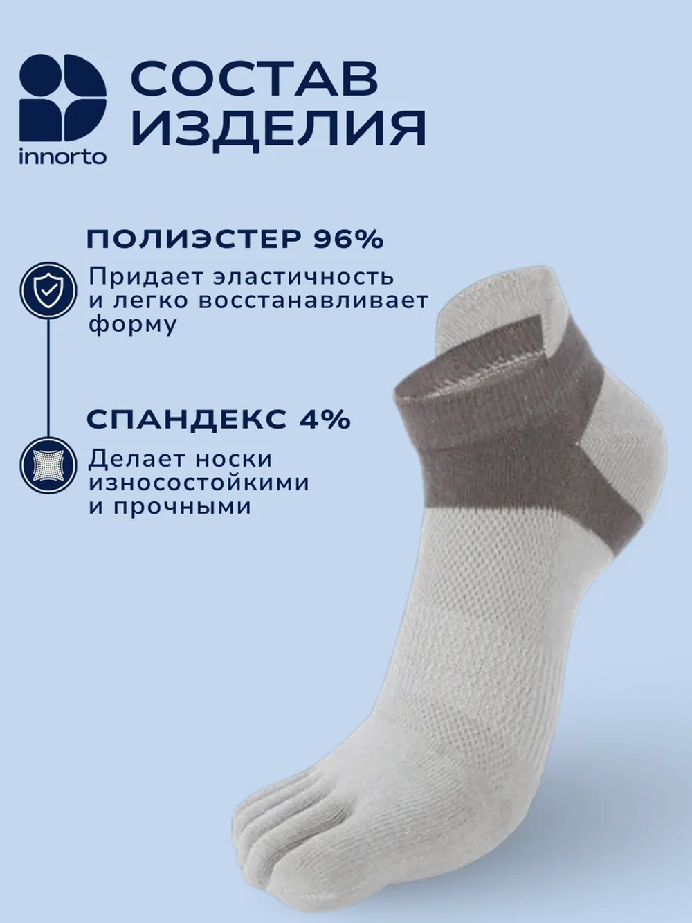 Спортивные носки с пальцами комплект
