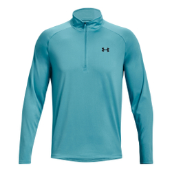 Мужское теннисное поло Under Armour Tech 2.0 Half-Zip Warm Up Long Sleeve Men - Turquoise