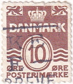 20 почтовых марок, Дания, 1930-1940-е годы, Военные годы, геральдика, исторические личности