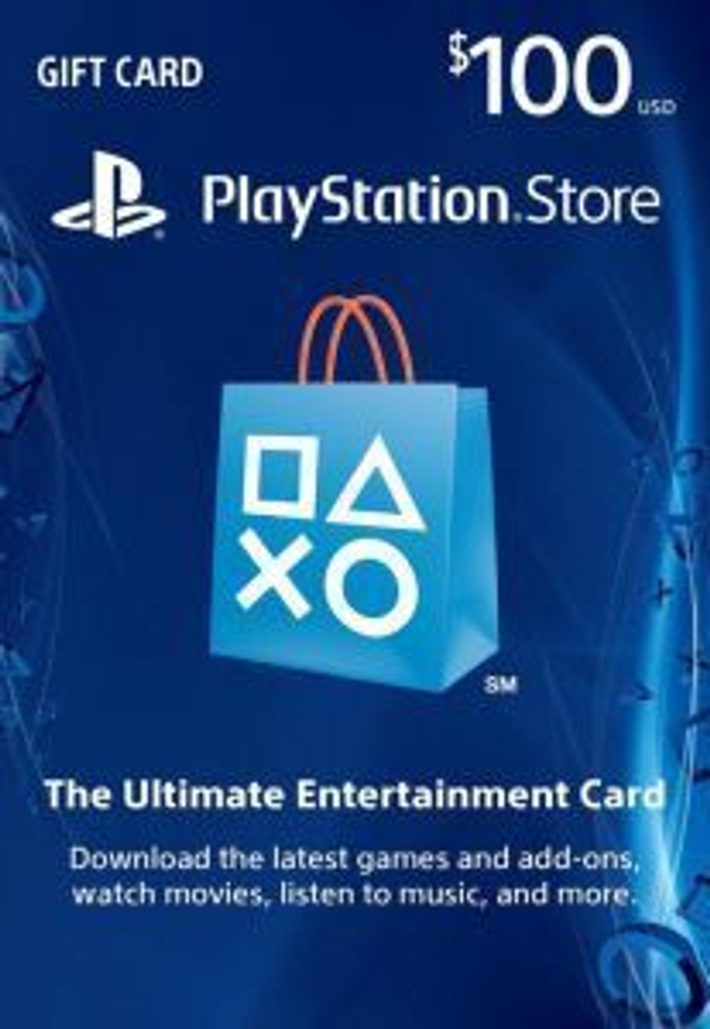 Playstation Store США (USA): Карта оплаты 100$ [Цифровой код доступа]