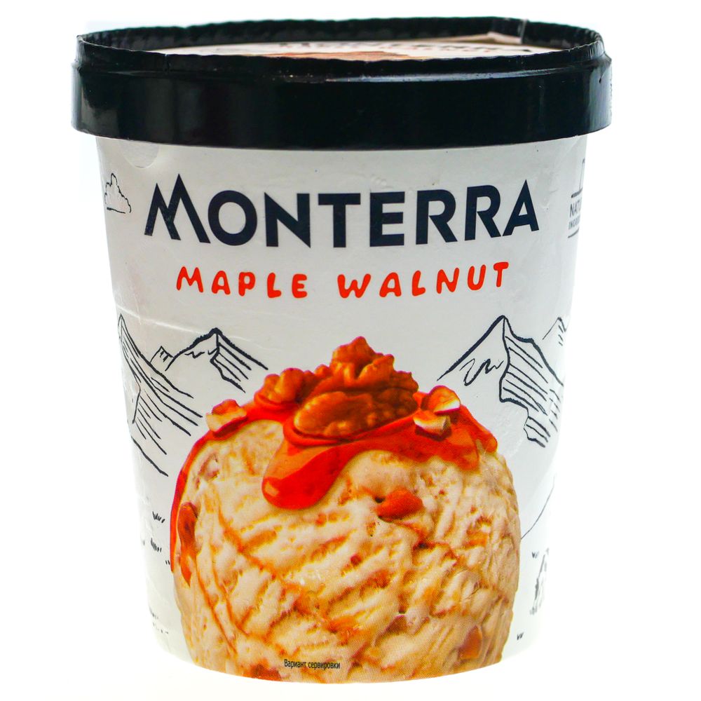 298Г МОРОЖЕНОЕ MONTERRA КЛЕН СИРОП/ГРЕЦКИЙ ОРЕХ БЗМЖ