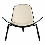 кресло shell armchair (ткань) (by Steel Arts)
