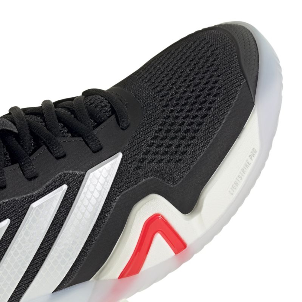 Теннисные кроссовки Adidas Barricade 14 M - core black/zero metalic/lucid red