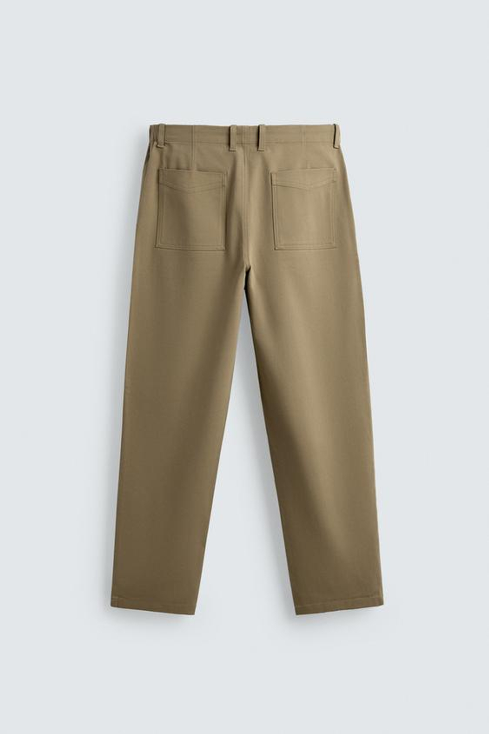 ZARA БРЮКИ ЧИНОС STRAIGHT FIT, ПЕСОЧНЫЙ