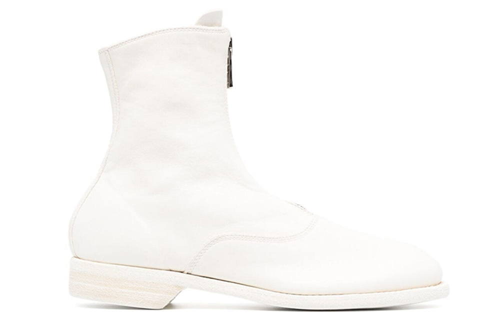 GUIDI Round-toe Leather Boots