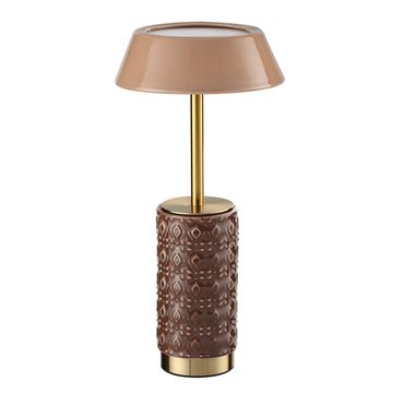 Настольная лампа 8W 3000K 5453/8TLA бронза/кофейный/бежевый L-Vision Lulu Odeon Light EXCLUSIVE