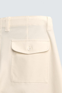 ZARA БРЮКИ BALLOON FIT, ЭКРЮ
