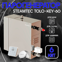 Steamtec TOLO KEY 60 - 6 кВт (ВЛАГОСТОЙКИЙ модуль управления), парогенератор для хамама и турецкой бани