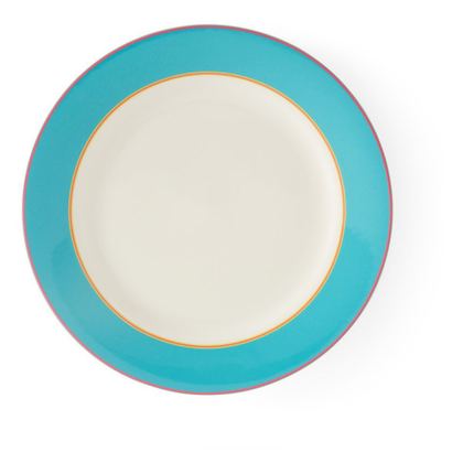 Тарелка обеденная Spode Кит Кемп Калипсо 29 см, фарфор костяной, бирюзовый