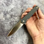 Складной нож QSP QS111-H1 MAMBA V2, сталь D2, рукоять Микарта