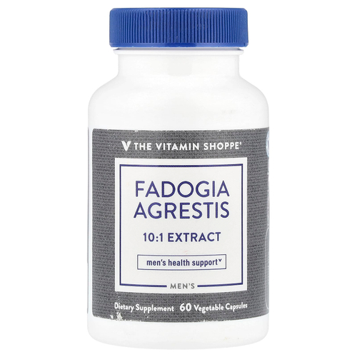 The Vitamin Shoppe, Fadogia Agrestis для мужчин, 60 растительных капсул (600 мг на капсулу)