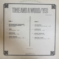 Виниловая пластинка Yes – Time And A Word(Мелодия) LP