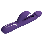 Сиреневый вибратор-кролик 23,2см с фингерингом Pretty Love Twinkled Tenderness Kampas Flicking Vibrator Rabbit BW-500025-2