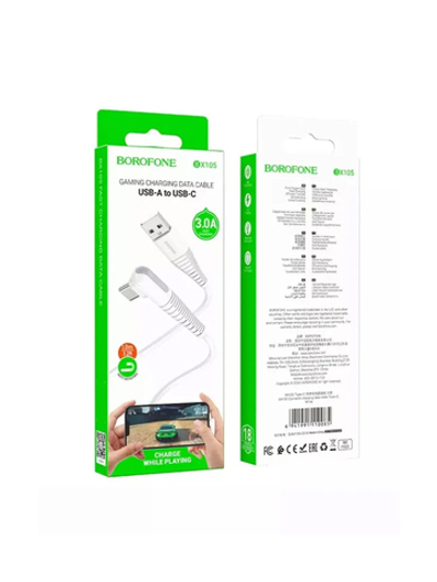 Кабель USB - Type-C Г образный 3A BX105