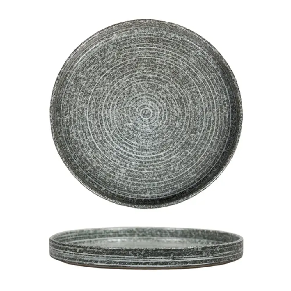 Тарелка с бортом d 26,6 см h3 см глазурь Glossy Stone Untouched Taiga P.L. Proff Cuisine [1]