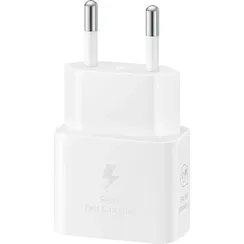 Зарядный блок Samsung Type-C 25W белого цвета