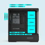 Корпус ZALMAN P50 DS, ATX, BLACK, без БП