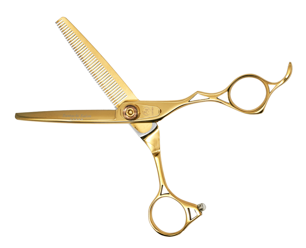 Suntachi Salon Design филировочные ножницы AB-R-6040 Gold 5+ класс ✅ Оригинал