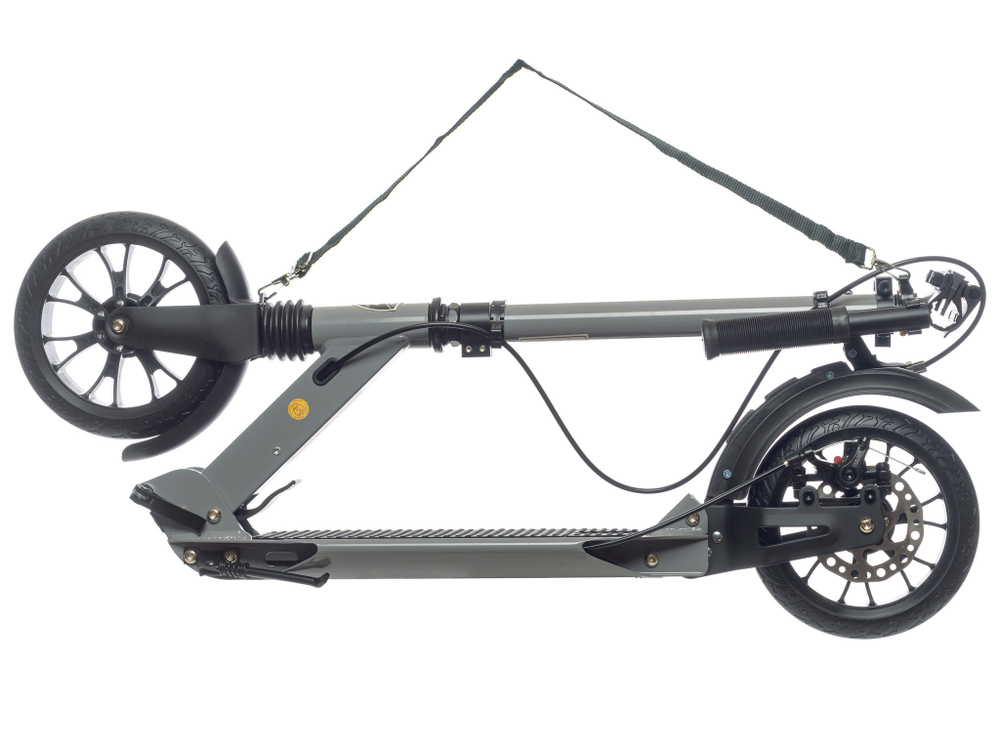 Самокат Urban Scooter Disc Cool Grey Pro, (2024), с дисковым тормозом, складной, городской, двухколесный