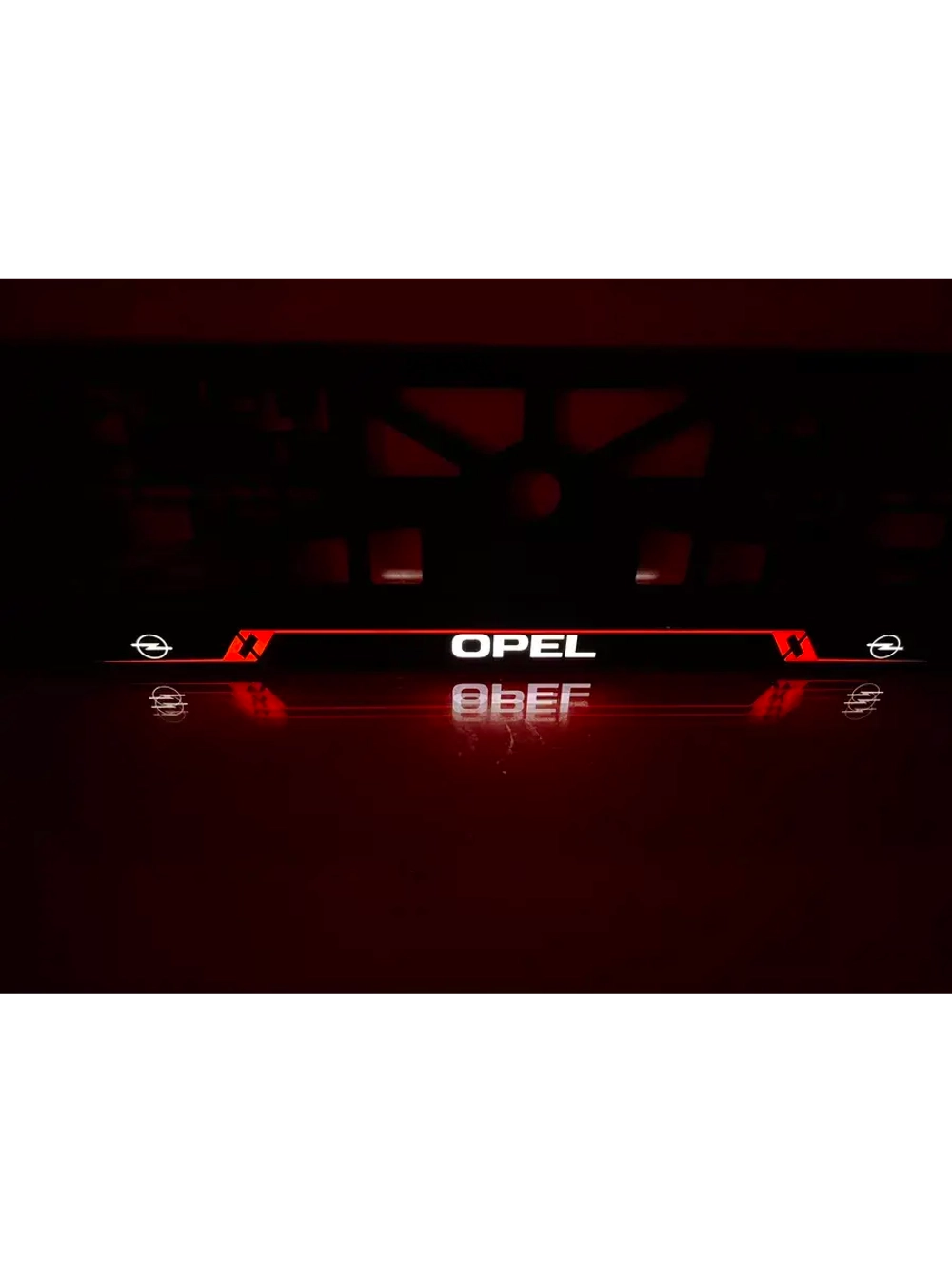Рамка для номера с подсветкой RL. Opel.