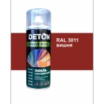 DETON UNIVERSAL  Аэрозольная эмаль алкидная атмосферастойкая Вишня 520мл RAL 3011