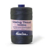 Нить универсальная Hemline для шитья, 100% полиэстер, цвет св.серый, 1000 м