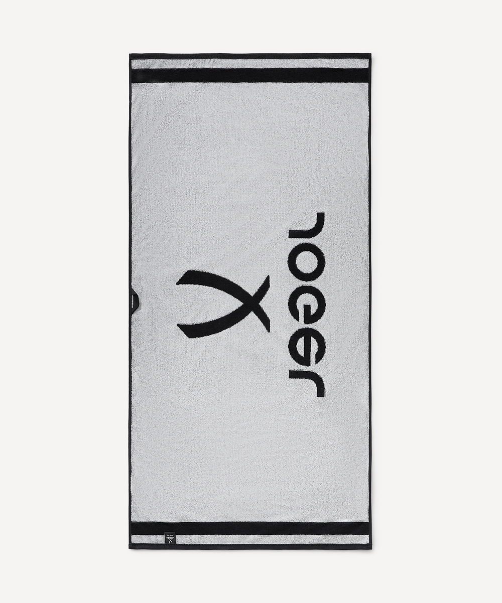 Полотенце спортивное JOGEL ESSENTIAL 2 Towel, 70х140, черный/белый