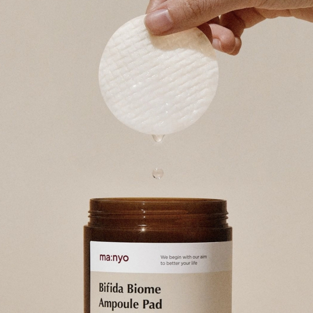 Manyo Bifida Biome Ampoule Pad - Увлажняющие пэды с бифидокомплексом, 70шт