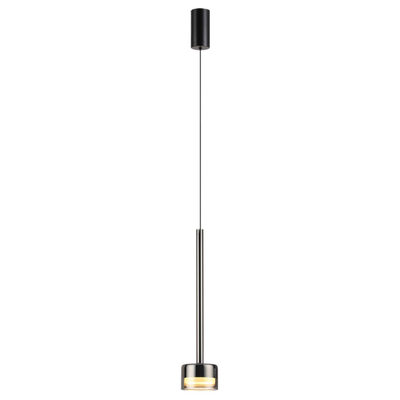 7150/10L HIGHTECH ODL26 347 светильник черный/ дымчатое стекло/металл IP20 LED 10W 3000K 220V LASLO