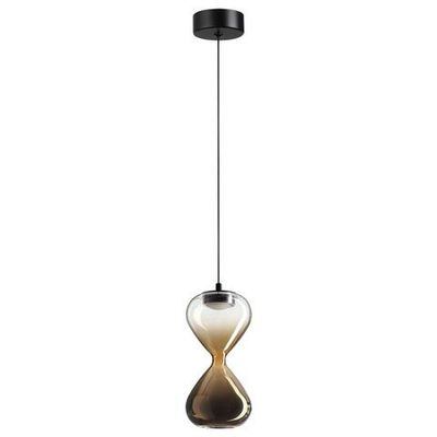 5094/4L PENDANT ODL25 357 черный/прозрачн./золотой градиент/металл/стекло Подвес LED 4W 4000K 388Лм GLESSI