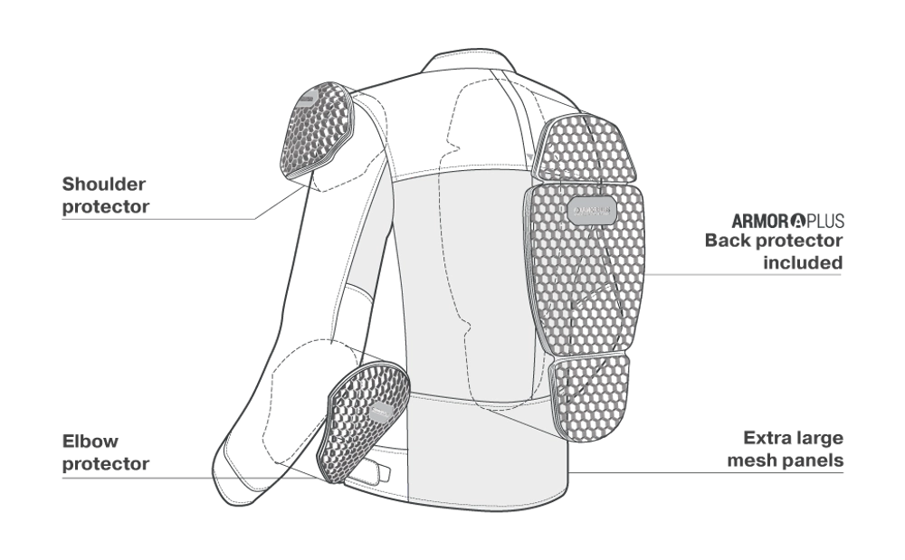 сетчатая мотокуртка SHIMA OPENAIR Lady Grey