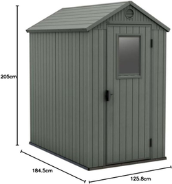 Пластиковый сарай Keter Darwin 4x6 olive