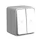 Выключатель для жалюзи двухклавишный IP54 Systeme Electric AtlasDesign Profi54 Серый ATN543019
