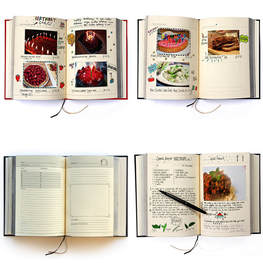 Семейная кулинарная книга my family чёрная